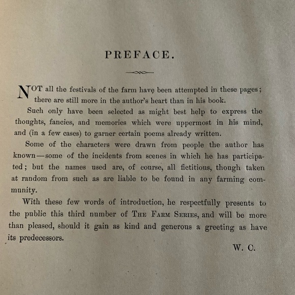 VINTAGE HARDCOVER,RARE FIND, FARM FESTIVALS ILLUSTRATED, ANTIQUE POETRY BOOK - Picture 5 of 12